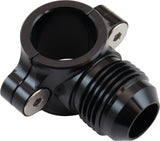 Clamp On 3/4" Hard Line To -10-10AN Male Adapter Black AF107-12-10BLK - Aeroflow