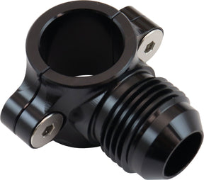 Clamp On 3/4" Hard Line To -10-10AN Male Adapter Black AF107-12-10BLK - Aeroflow