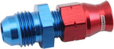 1/4" Hard Line To -6AN Male Adapter Blue W/ Olive AF108-06-04 - Aeroflow