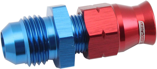 1/4" Hard Line To -6AN Male Adapter Blue W/ Olive AF108-06-04 - Aeroflow