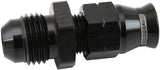 1/4" Hard Line To -6AN Male Adapter Black W/ Olive AF108-06-04BLK - Aeroflow