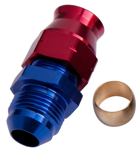 3/4" Hard Line To -12AN Male Adapter Blue W/ Olive AF108-12 - Aeroflow