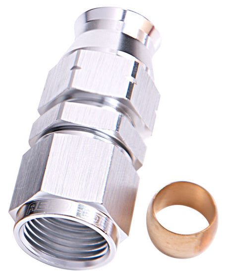 3/4" Hard Line To -12AN Female Adapter Silver W/ Olive AF109-12S - Aeroflow
