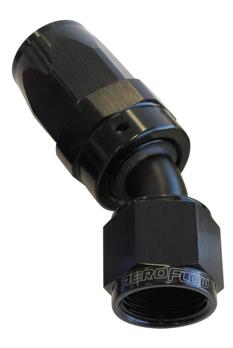-10AN Taper Series 30 Degree Hose End Black AF117-10BLK - Aeroflow
