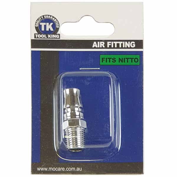 NITTO Equivalent Adaptor 1/4" BSP Male Air Fitting - Tool King | Universal Auto Spares