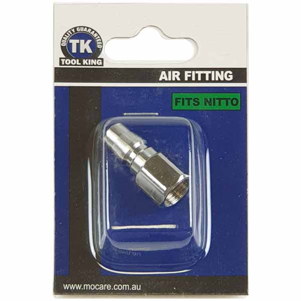 NITTO Air Fitting Equivalent Adaptor 1/4" BSP Female - Tool King | Universal Auto Spares