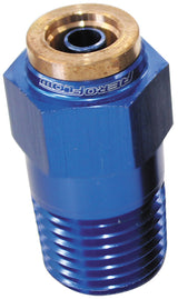 1/8" NPT Straight To 3/16" 120 Series Nylon Blue Fitting AF121-02 - Aeroflow