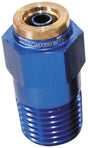 1/8" NPT Straight To 3/16" 120 Series Nylon Blue Fitting AF121-02 - Aeroflow