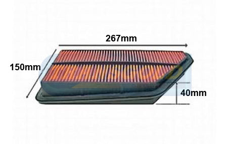 Air Filter Honda Integra 90-6/93 AF1224 - Transgold | Universal Auto Spares