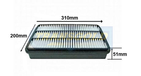 Air Filter Holden Jackaroo 3.2L 92-98/3.5L 98-99/Rodeo 98-99 AF1270 - Transgold | Universal Auto Spares