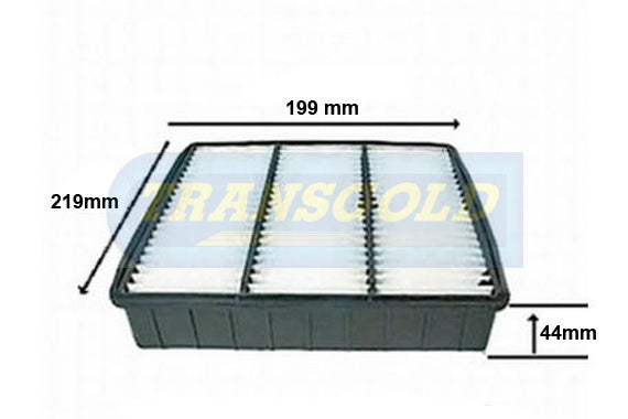 Air Filter Lancer Lb,Lc,Ca,Cb,Cc 92-96/Proton Satria,M21 97-9 AF1273 - Transgold | Universal Auto Spares