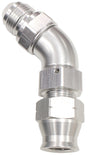 5/8" Tube 45 Deg Male -10AN Silver Swivel Nut With Olive AF128-10S - Aeroflow