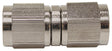 S/S Straight Female Flare -3AN Silver Swivel Coupler Stainless AF131-03SS - Aeroflow