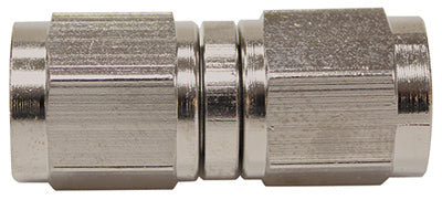 S/S Straight Female Flare -3AN Silver Swivel Coupler Stainless AF131-03SS - Aeroflow