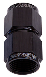 Straight Female Flare -4AN Black Swivel Coupler AF131-04BLK - Aeroflow