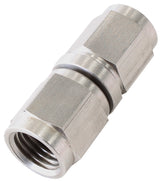 S/S Straight Female Flare -4AN Silver Swivel Coupler Stainless AF131-04SS - Aeroflow