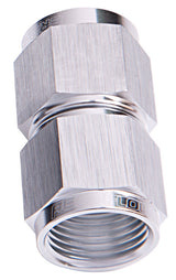 Straight Female Flare -6AN Silver Swivel Coupler AF131-06S - Aeroflow