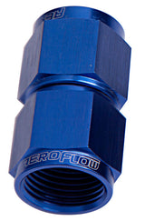Straight Female Flare -10AN Blue Swivel Coupler AF131-10 - Aeroflow