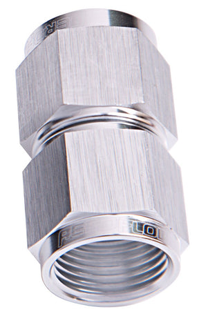 Straight Female Flare -10AN Silver Swivel Coupler AF131-10S - Aeroflow