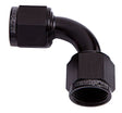 90 Deg Female Flare -3AN Black Swivel Union AF133-03BLK - Aeroflow