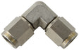 S/S 90 Deg Female Flare -3AN Stainless Steel Swivel Union AF133-03SS - Aeroflow