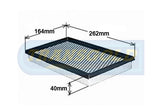 Air Filter Ford Probe 1998-on 2.5L V6 (wa988) (A1384) AF1384 - Transgold | Universal Auto Spares