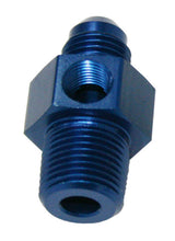 Male 3/8" NPT To -6AN 1/8" Port Blue 3/8" To -6AN 1/8" Port AF139-06-08 - Aeroflow