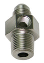 Male 1/4" NPT To -8AN 1/8" Port Silver 1/4" To -8AN 1/8" Port AF139-08-04S - Aeroflow