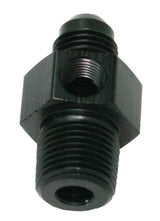 Male 3/8" NPT To -8AN 1/8" Port Black 3/8" To -8AN 1/8" Port AF139-08-06BLK - Aeroflow