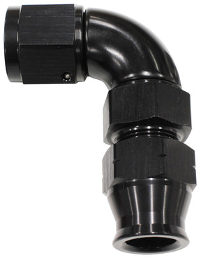 3/4" Tube 90 Deg Female -12AN Black Swivel Nut With Olive AF139-12BLK - Aeroflow