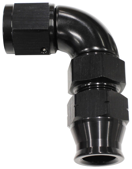 3/4" Tube 90 Deg Female -12AN Black Swivel Nut With Olive AF139-12BLK - Aeroflow
