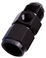 Straight Female - Male -3AN Black With 1/8" NPT Port AF140-03BLK - Aeroflow