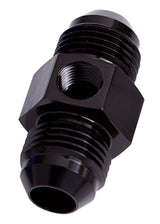 Straight Male - Male -4AN Black With 1/8" NPT Port AF141-04BLK - Aeroflow