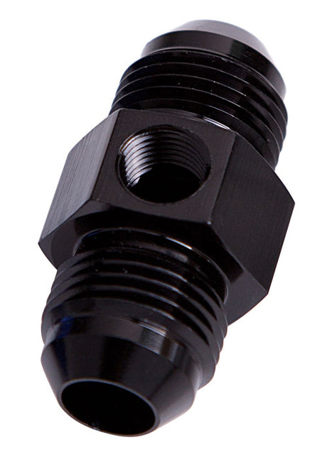 Straight Male - Male -4AN Black With 1/8" NPT Port AF141-04BLK - Aeroflow