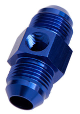 Straight Male - Male -8AN Blue With 1/8" NPT Port AF141-08 - Aeroflow