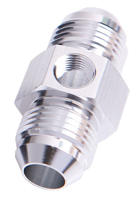 Straight Male - Male -12AN Silver With 1/8" NPT Port AF141-12S - Aeroflow