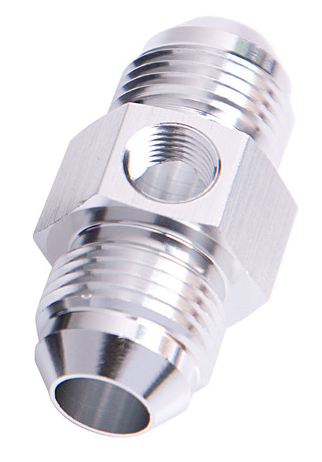 Straight Male - Male -16AN Silver With 1/8" NPT Port AF141-16S - Aeroflow