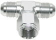 AN Tee -8AN Female Nut Silver Swivel Nut On Side AF144-08S - Aeroflow