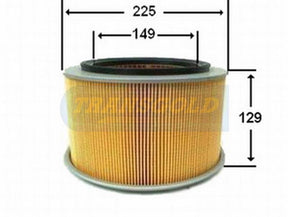 Air Filter Mitsubishi Canter Fc432 (Petrol)/ Fe211,334,434,444 (Diesel) 84-93 AF1441 - Transgold | Universal Auto Spares