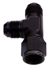 Tee -3AN Female Swivel On Run Black Swivel Nut AF145-03BLK - Aeroflow