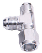 Tee -6AN Female Swivel On Run Silver Swivel Nut AF145-06S - Aeroflow