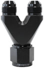 U Block Female -10 To 2 x -8AN Male Nipples Straight Outlet AF146-10-08BLK - Aeroflow
