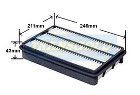 Air Filter Hyundai Terracan 4WD 3.5L V6 Mpfi (12/01-04) AF1483 - Transgold | Universal Auto Spares