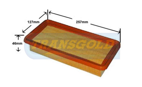 Air Filter Hyundai Getz 2002 On(Wa1134) AF1496 - Transgold | Universal Auto Spares