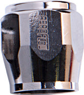 Hex Hose Finisher 12mm ID Chrome 1/2" ID Clamp AF150-04CH - Aeroflow