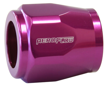 Hex Hose Finisher 12mm ID Purple 1/2" ID Clamp AF150-04PUR - Aeroflow