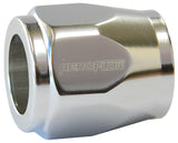 Hex Hose Finisher 12mm ID Silver 1/2" ID Clamp AF150-04S - Aeroflow