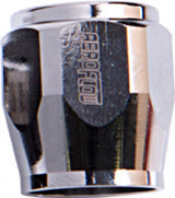Hex Hose Finisher 14.3mm ID Chrome 9/16" ID Clamp AF150-05CH - Aeroflow