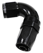 120 Deg Hose End -16AN Black Full Flow Taper Style AF154-16BLK - Aeroflow