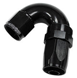 150 Deg Hose End -16AN Black Full Flow Taper Style AF155-16BLK - Aeroflow